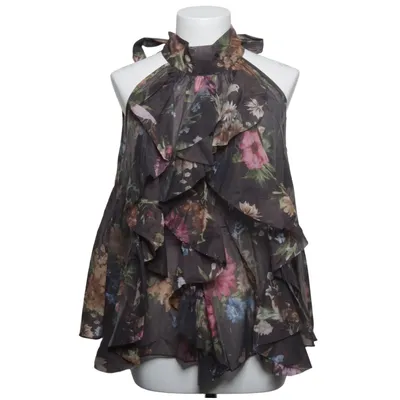 Halterneck top (Brun, Flerfarvet) fra Lumine Polyester, Tencel