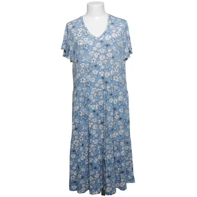 Jurk (Blauw, Wit) van Pieces Elastaan, Viscose