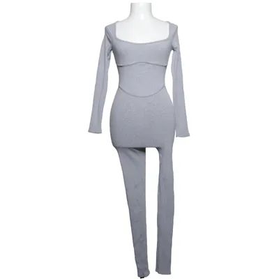 Jumpsuit (Grijs) van Fashion Nova Elastaan, Viscose