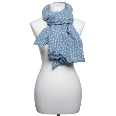 Shawl (Blue, White) from Beck Söndergaard Silk, Wool