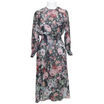 Långklänning (Svart, Flerfärgad) från Zara Woman