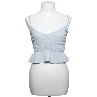 Crop top (Blå) fra Bershka Elastan, Polyester