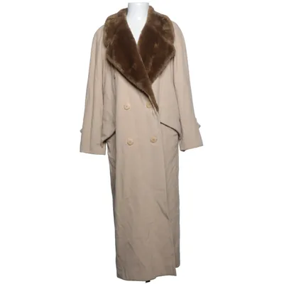 Manteau (Beige, Marron) de Jennifer Polyamide, Laine