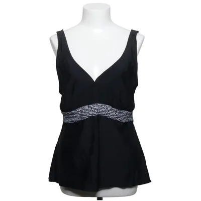 Zwemshirt (Zwart) van Queentex Elastaan, Polyamide, Polyester