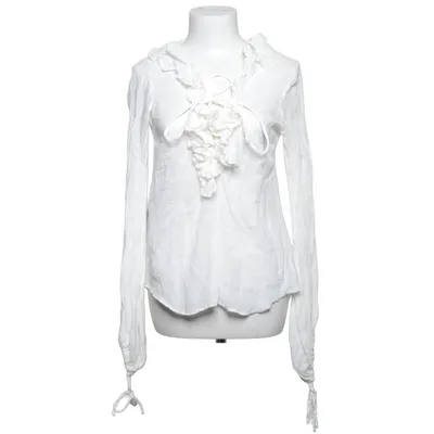 Blouse (Wit) van Branting Katoen, Linnen