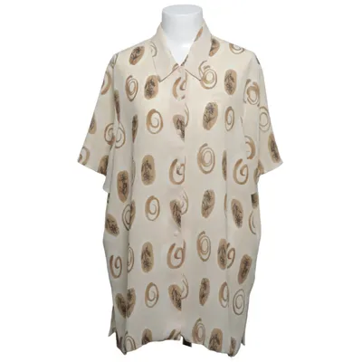 Chemise à manches courtes (Beige, Marron) de New Fast Polyester