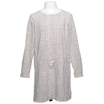 Jurk (Beige, Zwart) van Mango Kids Katoen, Elastaan