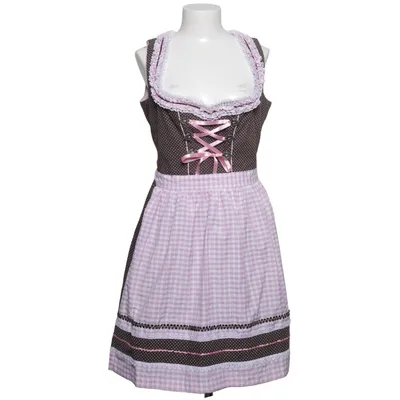Dirndl (Brun, Rosa, Vit) från Fuchs Trachtenmoden Bomull, Polyester