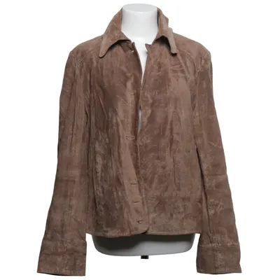 Ledersacko (Braun) von H&M Acetat, Wildleder