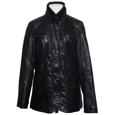 Veste en cuir (Noir) de Prato Cuir, Polyester
