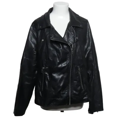 Veste de motard (Noir) de Zizzi Coton, Polyester, Viscose