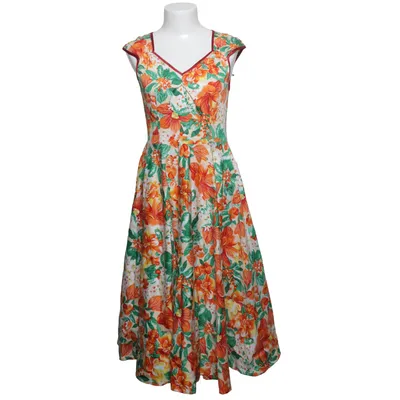 Dress (Orange, Green, Multicolored) from Grace Karin