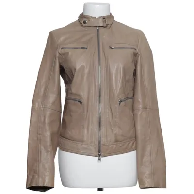 Veste en cuir (Marron) de Marc O'Polo Coton, Cuir, Polyester