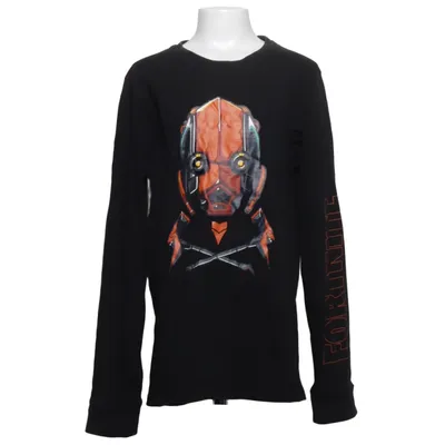 Langærmet t-shirt (Sort, Flerfarvet) fra Fortnite Bomuld