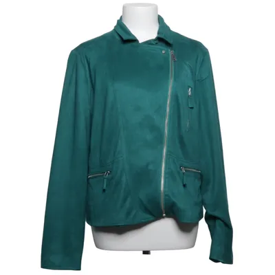 Bikerjacka (Grön) från Zero Polyester, Viskos