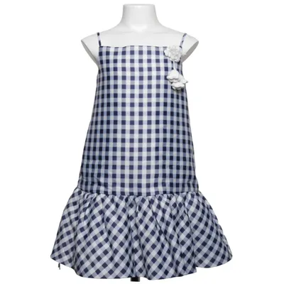 Robe (Bleu, Blanc) de Self-Portrait Polyester