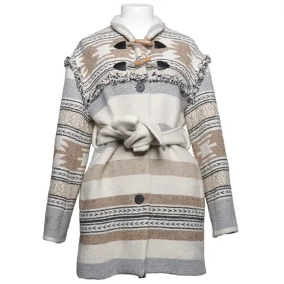 Frakke (Beige, Grå, Flerfarvet) fra Claudie Pierlot Acetat, Akryl, Alpacauld, Bomuld, Mohair, Polyamid, Polyester, Kaninpels, Viscose