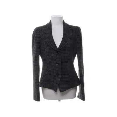 Blazer (Black, Gray) from Armani Collezioni Elastane, Viscose