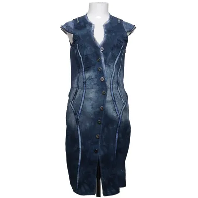 Jeanskjole (Blå) fra Crisca Bomuld, Elastan, Polyester