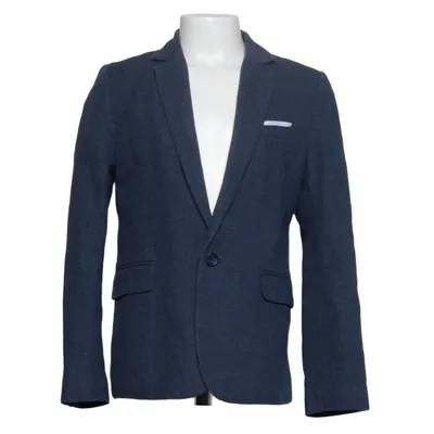 Blazer (Blue) from H&M Cotton, Linen, Polyester