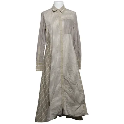 Shirt dress (Beige, White) from Luisa Cerano Cotton, Elastane, Polyamide, Polyester