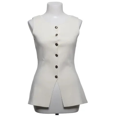 Vest (White) from Zara Polyamide, Polyester, Viscose