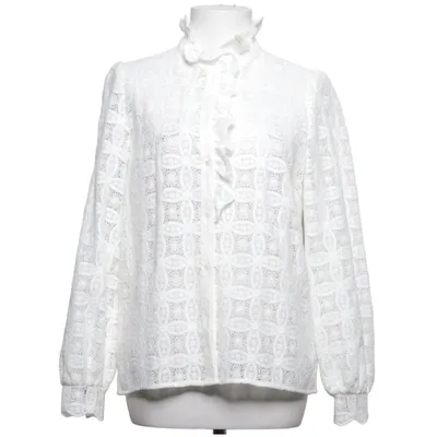 Blouse (Blanc) de Sézane Coton biologique, Polyester recyclé, Viscose