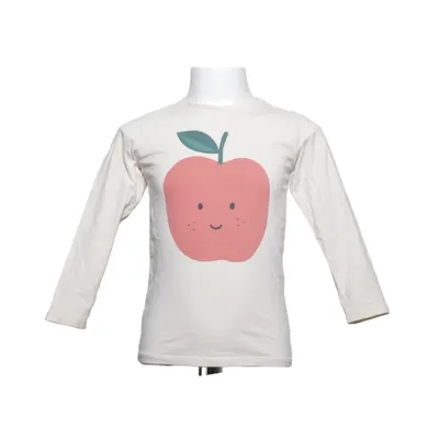Langærmet t-shirt (Beige, Rød, Grøn) fra Lindex Bomuld, Elastan