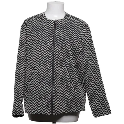 Jacket (Black, White) from Monki Cotton, Polyester