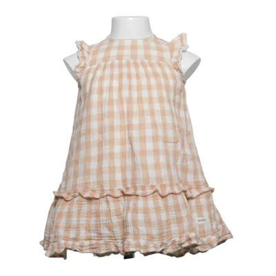 Kjole (Beige, Hvid) fra Newbie by KappAhl Bomuld