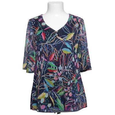 Blouse (Bleu, Multicolore) de Cassis Fibre métallique, Polyester