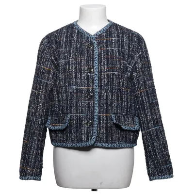 Blazer (Blå, Flerfarvet) fra Sandro Akryl, Bomuld, Metallfiber, Polyamid, Polyester, Viscose, Uld