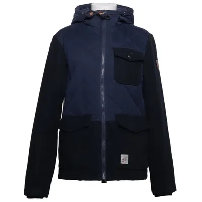 Pea coat (Blue, Black) from Pocoloco Polyester, Wool