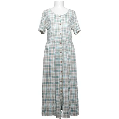 Maxi jurk (Wit, Groen, Beige)