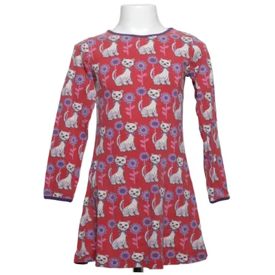 Klänning (Röd, Lila, Vit, Flerfärgad) från Småfolk Bomull, Elastan, Modal