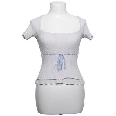 Top (Beige, Blue) from Kimchi Blue Polyamide, Polyester, Viscose