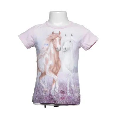 T-shirt (Pink, Multicolored) from Miss Melody Cotton