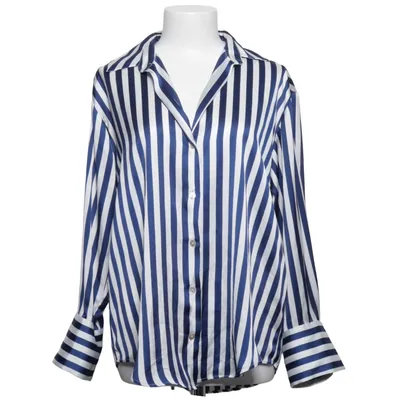 Skjorte (Blå, Hvid) fra Zara Polyester