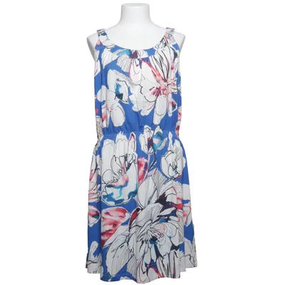 Jurk (Blauw, Wit, Rood) van Alba Moda Viscose, Elastaan