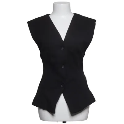 Gilet de costume (Noir) de Zara Coton, Élasthane, Polyester