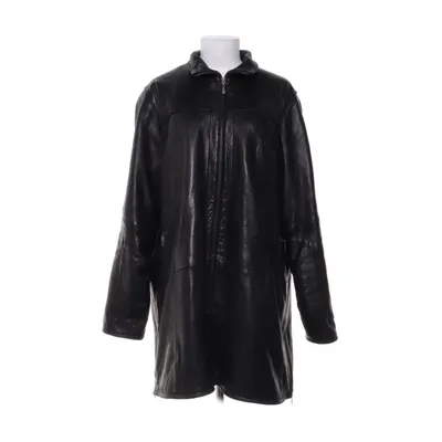 Läderkappa (Rak klassisk jacka, tidlös) från Leather Legend Skinn, Polyester, Viskos