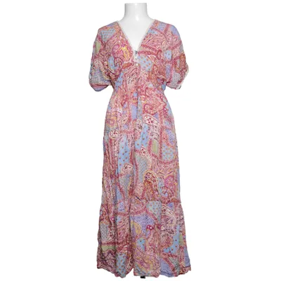 Maxi jurk (Roze, Blauw, Geel) van Zara Viscose