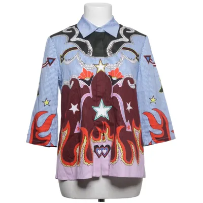 Blouse (Bleu, Rouge, Multicolore) de Mary Katrantzou Coton, Élasthane