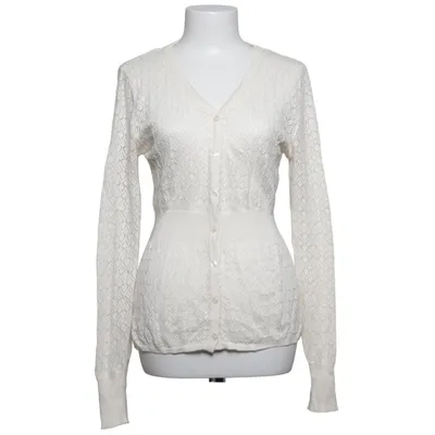 Cardigan (Hvid) fra Indiska Bomuld, Polyester, Viscose