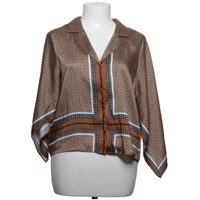 Blouse (Bruin, Meerkleurig) van Zara Polyester