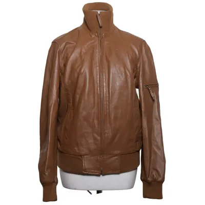 Veste en cuir (Marron) de Garrasco Cuir, Polyester
