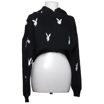 Capuchon sweater (Zwart, Wit) van Playboy x Missguided