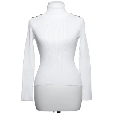 Turtleneck (Hvid) fra Drôle de Copine Bomuld, Viscose
