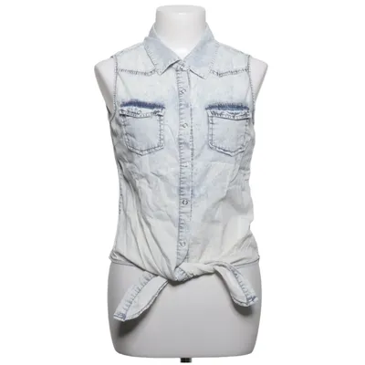 Chemise en jean (Bleu, Blanc) de Lapis Coton