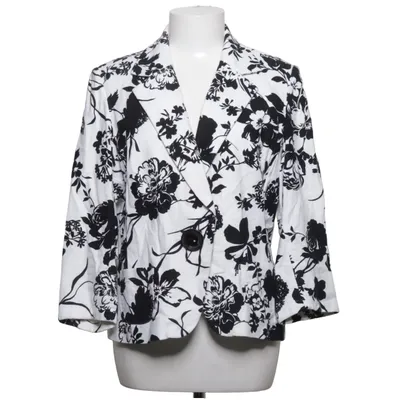 Blazer (Wit, Zwart) van Marks & Spencer Autograph Katoen, Linnen, Viscose